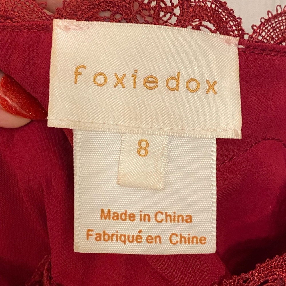 foxiedox. size 8. burgundy ♥️ - Picture 9 of 11